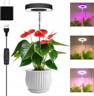 SpektrumLamp Lampa na rast rastlín Nastaviteľná výška 3/9/12 hodín 48LED