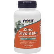 NOW FOODS ZINC ZINC GLYCINATE 30 mg 120 kapsúl. NOW FOODS ZINC ZINC GLYCINATE 30 mg 120 kapsúl.