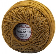 Cordonka Ariadna Muza 10 100g/525m farba 357 Zlatá Cordonka Ariadna Muza 10 100g/525m farba 357 Zlatá