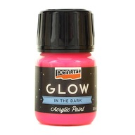 PENTART GLOW ŽIARENÁ TMAVÁ FARBA 30ml RUŽOVÁ PENTART GLOW ŽIARENÁ TMAVÁ FARBA 30ml RUŽOVÁ
