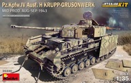 Pz.kpfw.iv Ausf. H Krupp-grusonwerk. Polovica výroby august – september 1943. Súprava interiéru 1