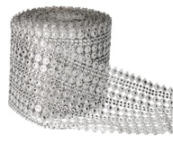 STUHA ZIRKONY DIAMANTOVÝ PÁS 9,1M X11,5CM STRIEBORNÝ STUHA ZIRKONY DIAMANTOVÝ PÁS 9,1M X11,5CM STRIEBORNÝ