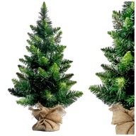 Umelý vianočný stromček Diamond Green PINE 60 cm s prírodnou jutou