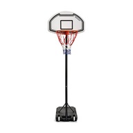 Prenosný basketbalový kôš Meteor, čierno-biely