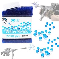 Vodné gélové guličky do pištole a pušky 7-8mm - MODRÉ 22 000 kusov