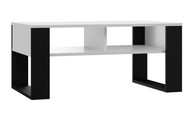 MODERNÝ 2P konferenčný stolík 90x58xV50 biela/čierna
