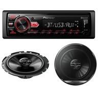 Bluetooth rádio PIONEER MVH-29BT + 16,5 cm reproduktory Bluetooth rádio PIONEER MVH-29BT + 16,5 cm reproduktory