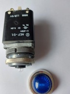 Signálna lampa 30mm modrá NEF-St 110V / 6V Promet