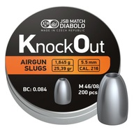 JSB KnockOut Slugs pelety ,216 Cal 5,5 mm 200 ks. JSB KnockOut Slugs pelety ,216 Cal 5,5 mm 200 ks.