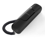 T06 čierny káblový telefón Alcatel