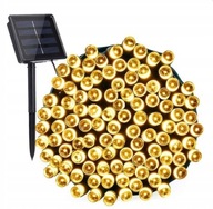 SOLÁRNE VODEODOLNÉ ZÁHRADNÉ LAMPY 12M 100 LED SOLÁRNE VODEODOLNÉ ZÁHRADNÉ LAMPY 12M 100 LED