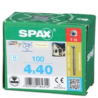 SPAX fasádne skrutky 4x40 100 ks malá hlav SPAX fasádne skrutky 4x40 100 ks malá hlav