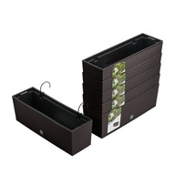 6x DRC600W balkónový hrniec ratan s háčikmi 6x DRC600W balkónový hrniec ratan s háčikmi
