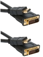 2x kábel HDMI DVI 180 cm 4K HDMI DVI-D kábel TV monitora DLHÝ