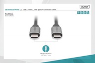 Prepojovací kábel USB 3.0 60W/5Gbps USB typu C/USB