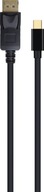 Kábel Gembird CCP-mDP2-6 1,8 m čierny