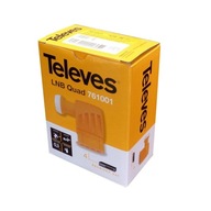 Štvorprevodník Televes žltý Štvorprevodník Televes žltý