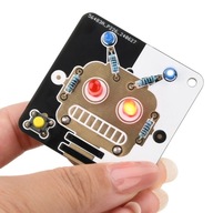Robot s blikajúcimi OČAMI sa učí spájkovať LED diódy Robot s blikajúcimi OČAMI sa učí spájkovať LED diódy