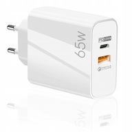 RÝCHLA NABÍJAČKA 65W GaN USB-C USB-A RÝCHLA NABÍJAČKA PD QC RÝCHLA NABÍJAČKA 65W GaN USB-C USB-A RÝCHLA NABÍJAČKA PD QC