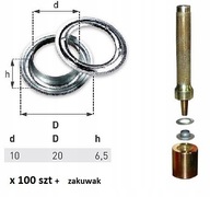 Oká 100 ks na plachtu fi10 + stierka