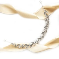 Strieborná rustikálna gumička SWAROVSKI Strieborná rustikálna gumička SWAROVSKI