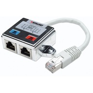 Adaptér LAN Splitter RJ45 / 2x RJ45 Tienený Adaptér LAN Splitter RJ45 / 2x RJ45 Tienený