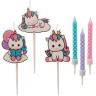 Sviečky na tortu Unicorn, 15 kusov Sviečky na tortu Unicorn, 15 kusov