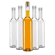 5x FUTURA SKLENENÉ FĽAŠE 500ml NA LIKÉRY VÍNA ŠŤAVA CITRÓNOVÝ SIRUP