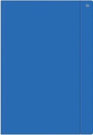 A4+ zložka s gumičkou, jednofarebná modrá (10 ks)
