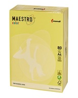 Kopírovací papier do tlačiarne A4 80g žltý MAESTRO Kopírovací papier do tlačiarne A4 80g žltý MAESTRO