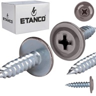 Skrutky podložky do dreva 4,2x 16 mm RAL 9007 250 ks Etanco GM-S Skrutky podložky do dreva 4,2x 16 mm RAL 9007 250 ks Etanco GM-S