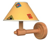 Nástenné svietidlo Sconce 1x40W E14 biele drevo BAMBI