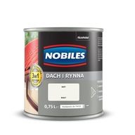 Farba a základný náter na strechy a odkvapy Nobiles matná biela 0,75 l Farba a základný náter na strechy a odkvapy Nobiles matná biela 0,75 l