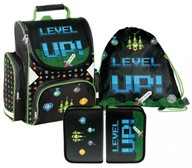 Level Up Paso školský set Školská taška Peračník