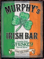 Kovový plagát na vývesný štít Irish Bar Murphy