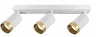 Stropné svietidlo Rail Strip Spot ARRAS 3x GU10 323613 Goldlux Biele zlato Stropné svietidlo Rail Strip Spot ARRAS 3x GU10 323613 Goldlux Biele zlato