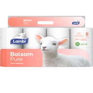 Toaletný papier Lambi Balsam Pure 3 vrstvy 8x150