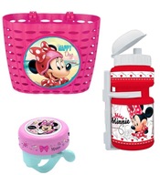 Košík zvonček na bicykel fľaša na vodu na bicykel 350 ml DISNEY MINNIE MOUSE Košík zvonček na bicykel fľaša na vodu na bicykel 350 ml DISNEY MINNIE MOUSE