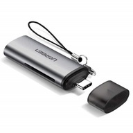 Čítačka kariet 2 v 1 UGREEN USB-C 3.1 pre microSD + SD Čítačka kariet 2 v 1 UGREEN USB-C 3.1 pre microSD + SD