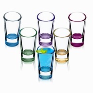 POHÁLE NA VODKU, FAREBNÁ SÚPRAVA POHÁROV 28ml 6ks POHÁLE NA VODKU, FAREBNÁ SÚPRAVA POHÁROV 28ml 6ks