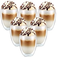 6x TERMÁLNE POHÁRKY NA NÁPOJE LATTE KÁVA 350ml 6x TERMÁLNE POHÁRKY NA NÁPOJE LATTE KÁVA 350ml
