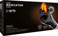 Mercator gogrip čierne nitrilové rukavice L 50 ks.
