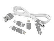 Konektor USB A / micro-USB / iPhone - 3v1 / Lx8423