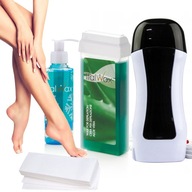 Depilačná sada ALOE WAX, ohrievač, gélové pásiky Depilačná sada ALOE WAX, ohrievač, gélové pásiky