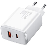 BASEUS RÝCHLA NABÍJAČKA TELEFÓNU NAPÁJACÍ ZDROJ 2x USB-C USB 20W PD QC 3.0 BASEUS RÝCHLA NABÍJAČKA TELEFÓNU NAPÁJACÍ ZDROJ 2x USB-C USB 20W PD QC 3.0