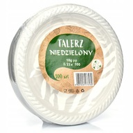 JEDNORÁZOVÝ PLASTOVÝ TANIER 22cm 100 ks GRIL JEDNORÁZOVÝ PLASTOVÝ TANIER 22cm 100 ks GRIL
