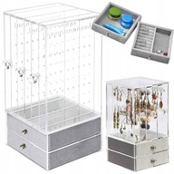 Organizér na šperky, vitrína, semiš Organizér na šperky, vitrína, semiš
