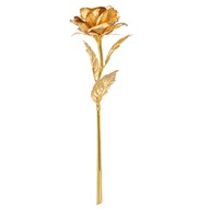 ETEREAUTY Kvitnúce zlaté fóliované 24K ruže kvet