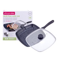 MRAMOROVÁ GRILOVACIA PANICA 28CM POKROK INDUKČNÁ KAMILLE MRAMOROVÁ GRILOVACIA PANICA 28CM POKROK INDUKČNÁ KAMILLE