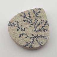 Cabochon psilomelan dendrit ~35x33 mm č. 8 Cabochon psilomelan dendrit ~35x33 mm č. 8